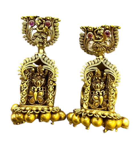 gold antique lakshmi jimmiki