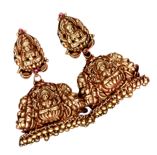 gold jimmiki lakshmi pattern
